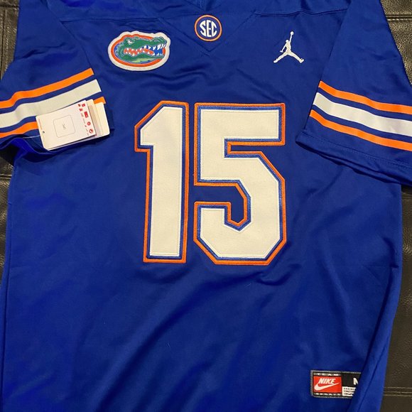 Nike NCAA FLORIDA GATORS TIM TEBOW #15 Men's JERSEY Blue Sz M,L,XL,2XL,3xl - Picture 2 of 4